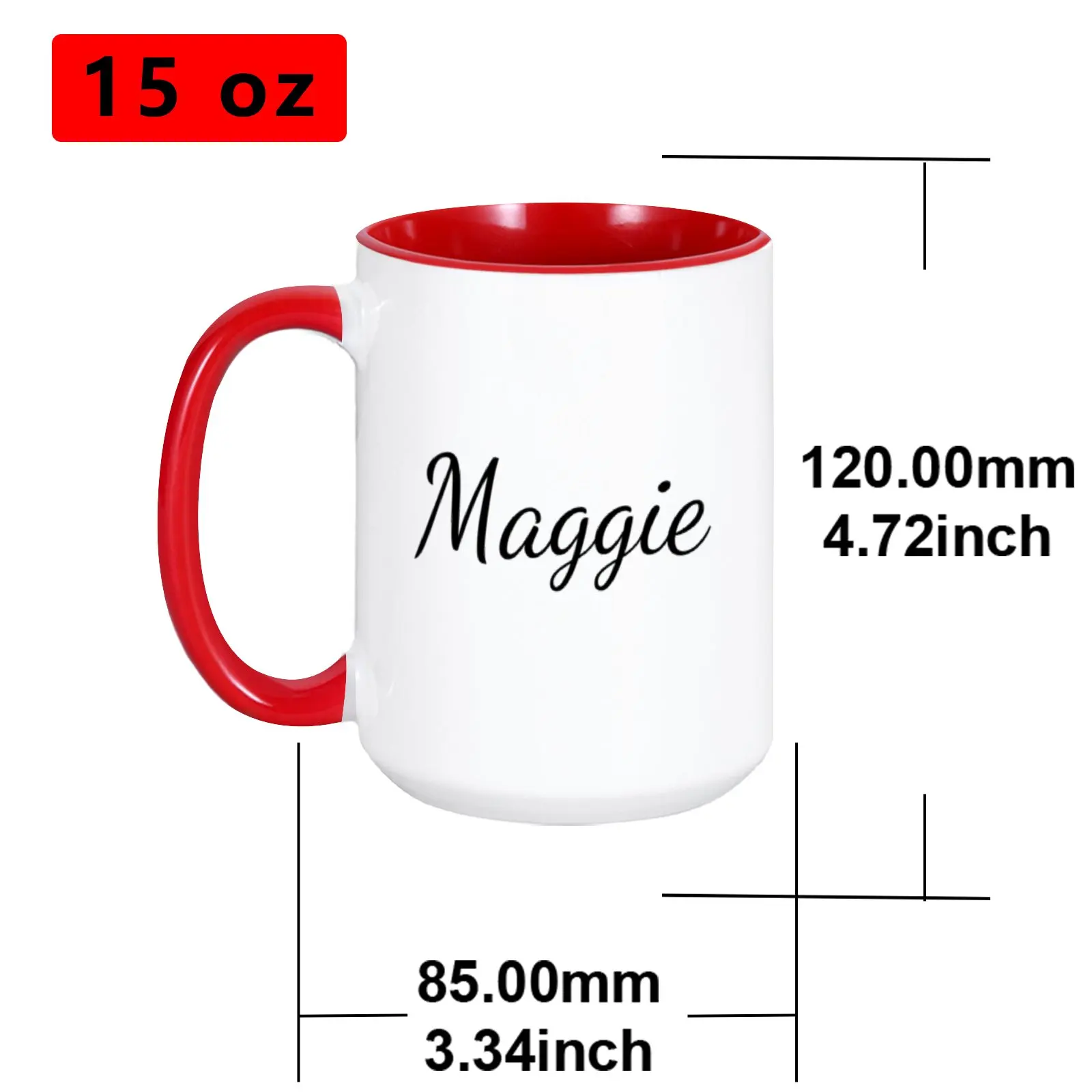 Taza grande con nombre personalizado, tazas de café de cerámica de 15oz, regalo de cumpleaños personalizado para amigo, él, su oficina, taza de té y agua para el hogar