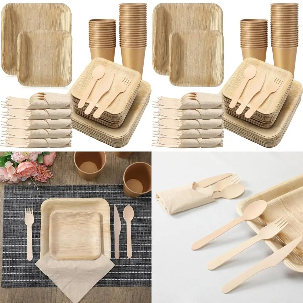 

Набор одноразовой посуды: 350 предметов для свадеб, дней рождения и вечеринок