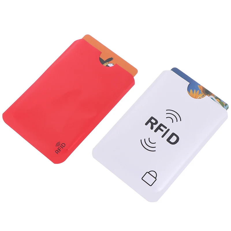 10Pcs/set RFID Blocking Card Protector Debit Credit Contactless NFC Security Card Protect Case Anti Scanning Card Bag ID Holder