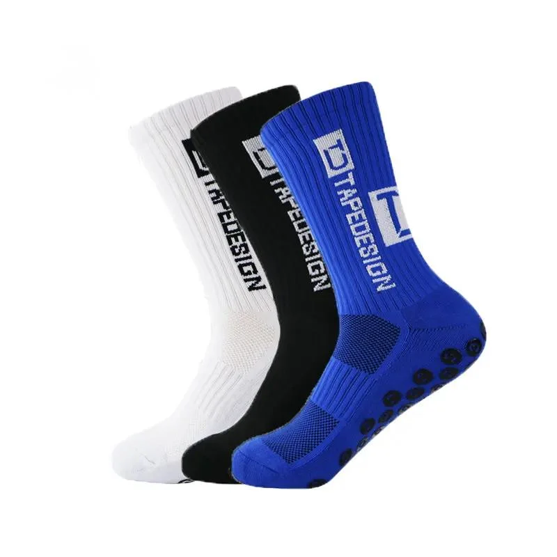 Football UGUPGRADE SLIP ANTI 2023 Mid Calf Socks New Non Slip Soccer Cycling Sports Socks Mens Warm Sock EU38-45