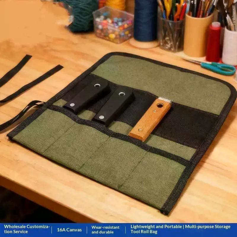Pocket Multi-Purpose Roll Up Tool Bag Oxford Cloth Wrench Pouch Screwdrivers Drills Storage Case Bag Hanging Tool Multiple