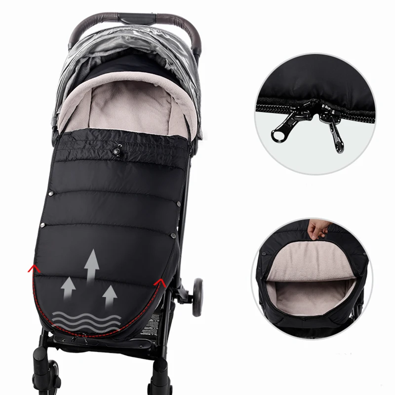 Universal Stroller Footmuff Winter Warm Waterproof Socks Fleece Material Colorful Sleeping Sack Fit YOYO2/3 Stroller Accessories