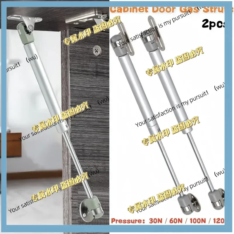 2PCS Copper Force Gas Spring Cabinet Hinge 3-20kg Gas Struts Door Lift Support Rod Hydraulic Kitchen Cupboard Door Shocks Buffer
