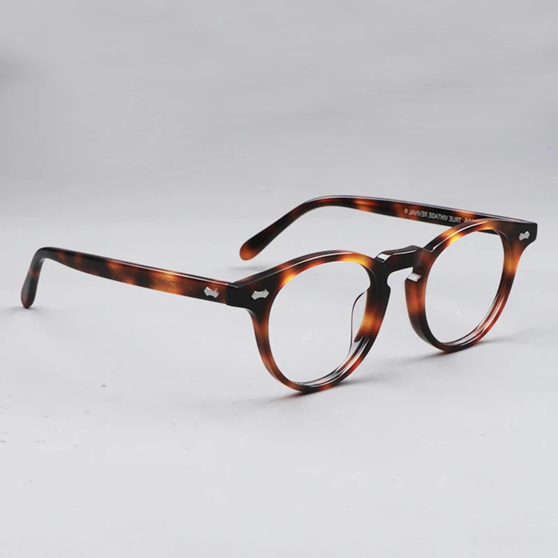 

High Quality Acetate Classic Round Glasses Frame for Men Japanese Brand Design Retro Eyeglasses Women Vintage Circle Eyewear