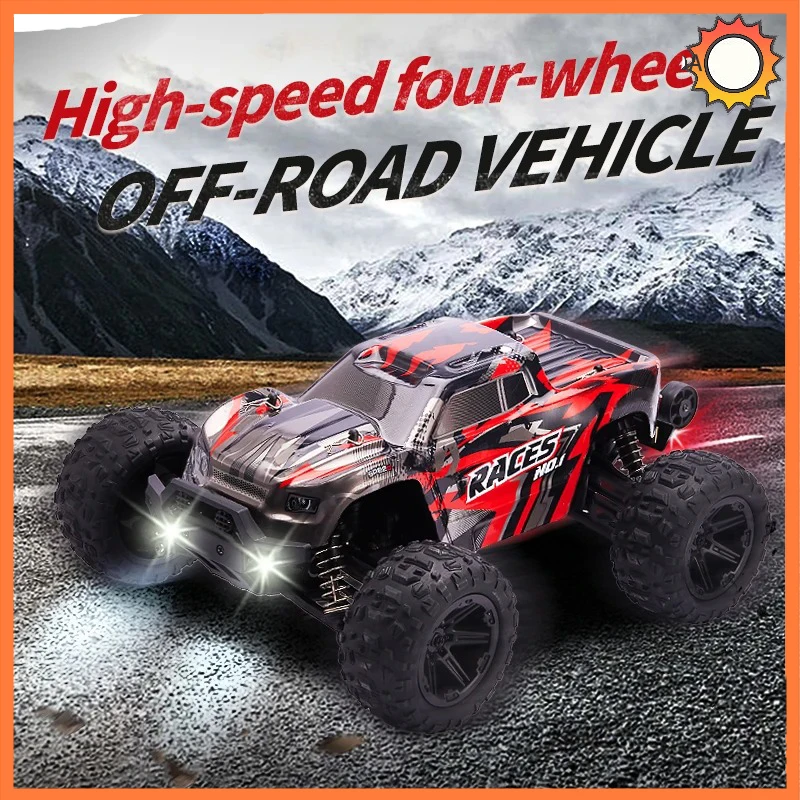 HXRC 8609 8610 1:14 55KM/H 4WD RC Car With LED Remote Control Cars High Speed Drift Monster Truck for Kids vs Wltoys 144001 Toys