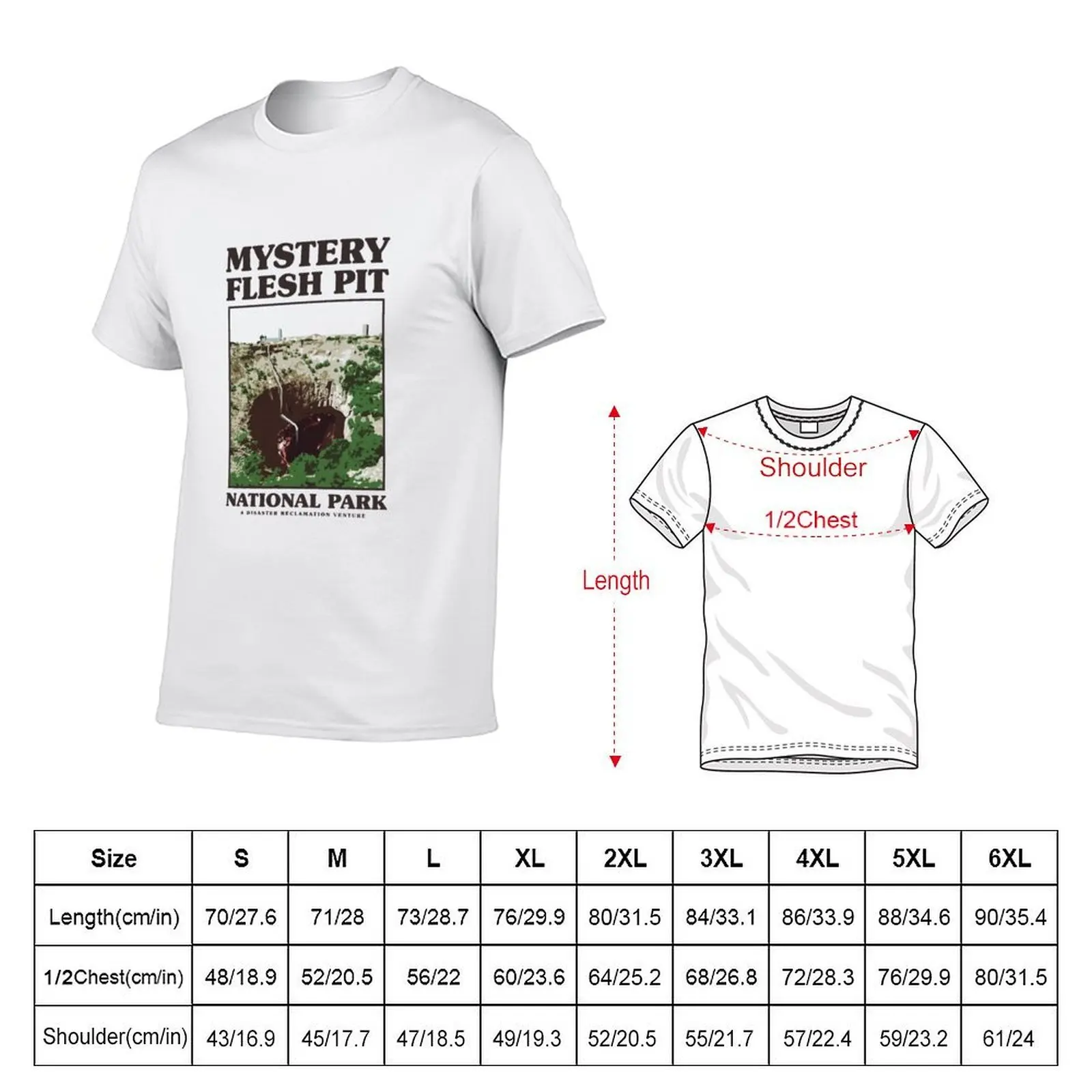 Mystery Flesh Pit National Park Merch T-Shirt t shirts for man pack white t shirts for man cotton soft T-Shirt