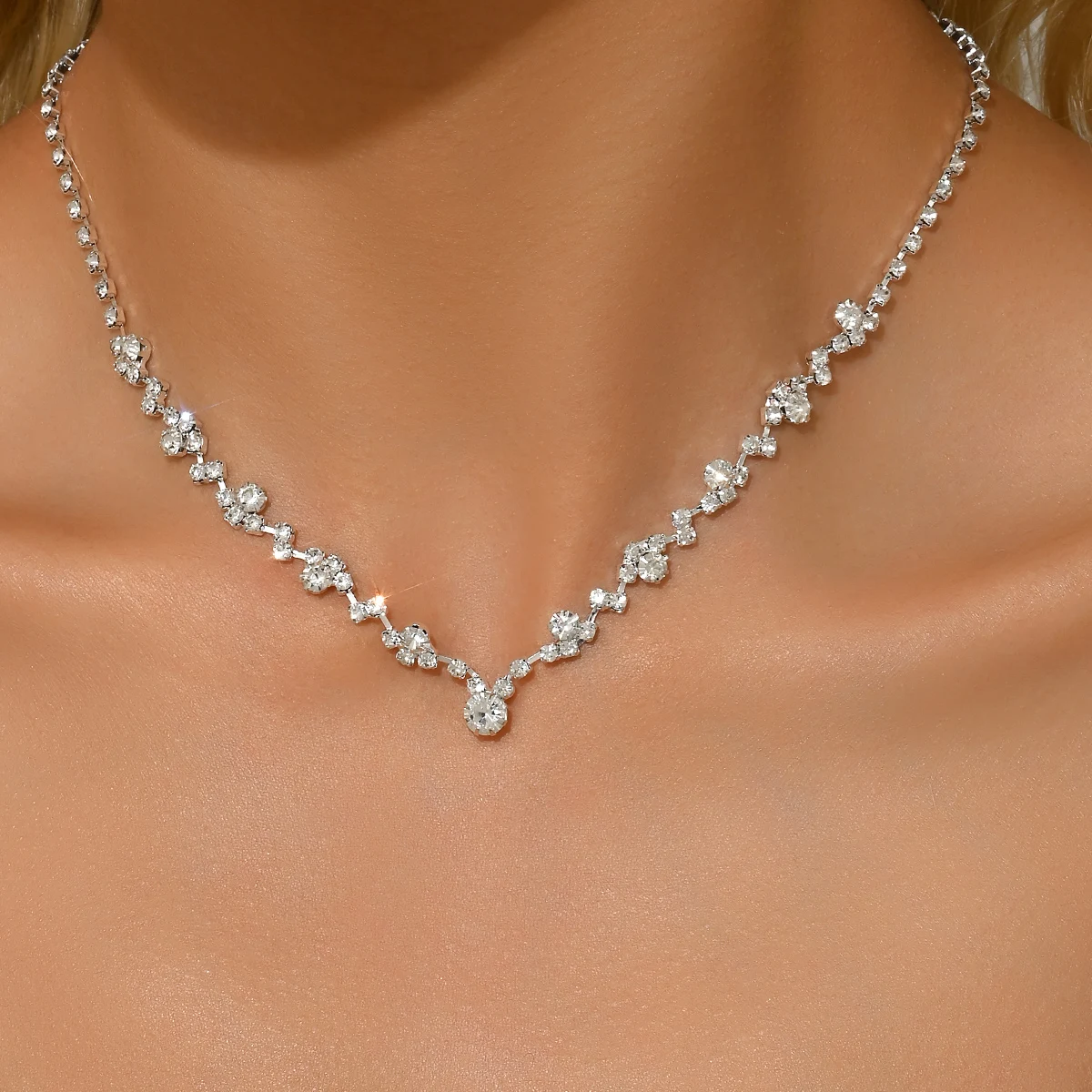 1PC Women's Fashion Geometric Design Necklace Jewelry Suitable for Date, Party, Festival Gifts-2175