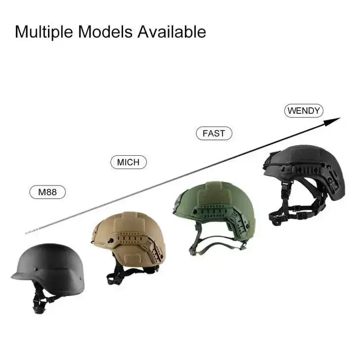 M88 / MICH / FAST / WENDY Ballistic Protection Helmet IIIA Tactical Protective Headgear for Personal Defense UHMWPE / Aramid