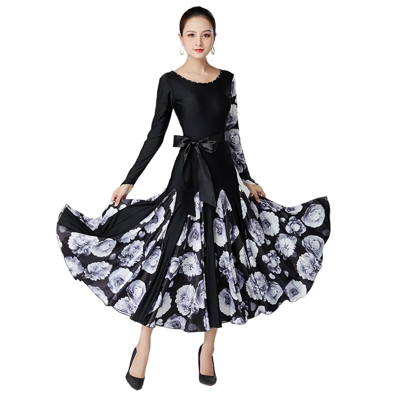 

2023 New Ballroom Dance Competition Dress Dance Ballroom Waltz Dresses Standard Dance Dress L014