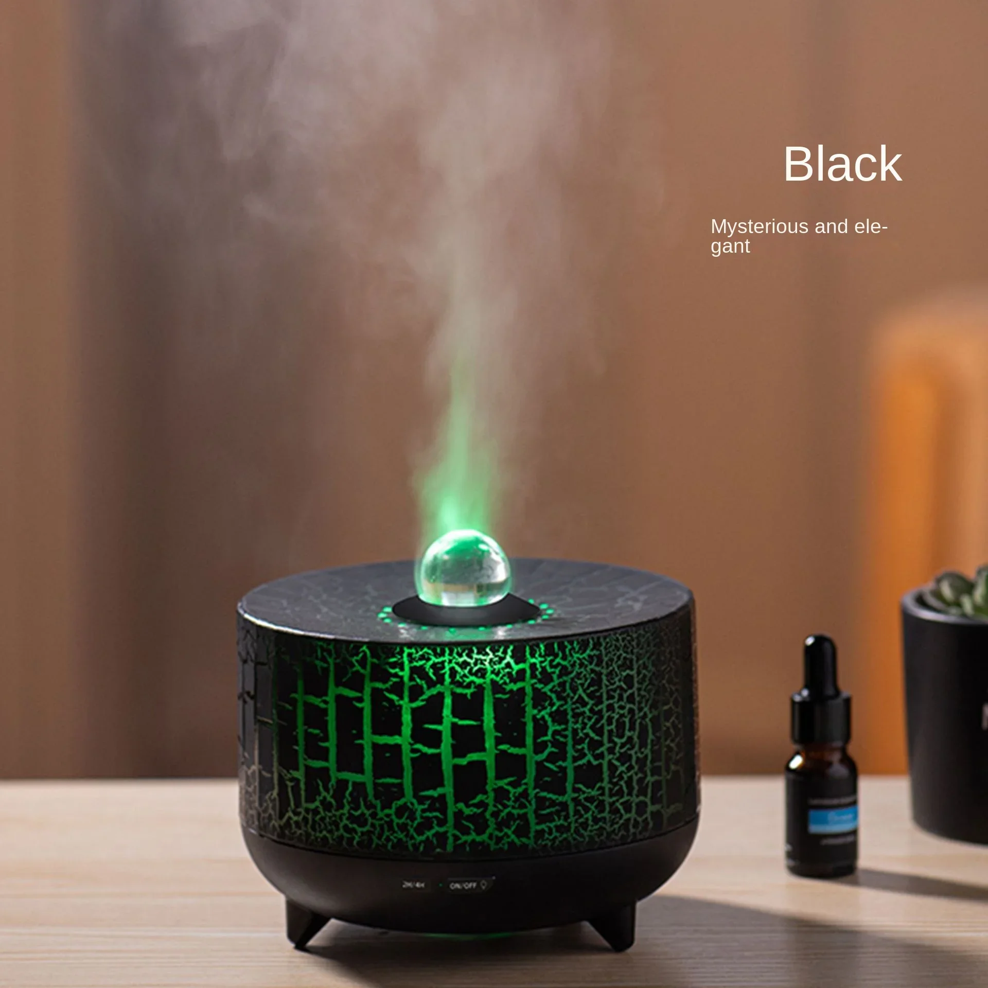 لهب تأثير المرطب مع 7 أضواء LED ملونة ، الروائح الناشر للمنزل والمكتب ، موزع العطر ، سطح المكتب