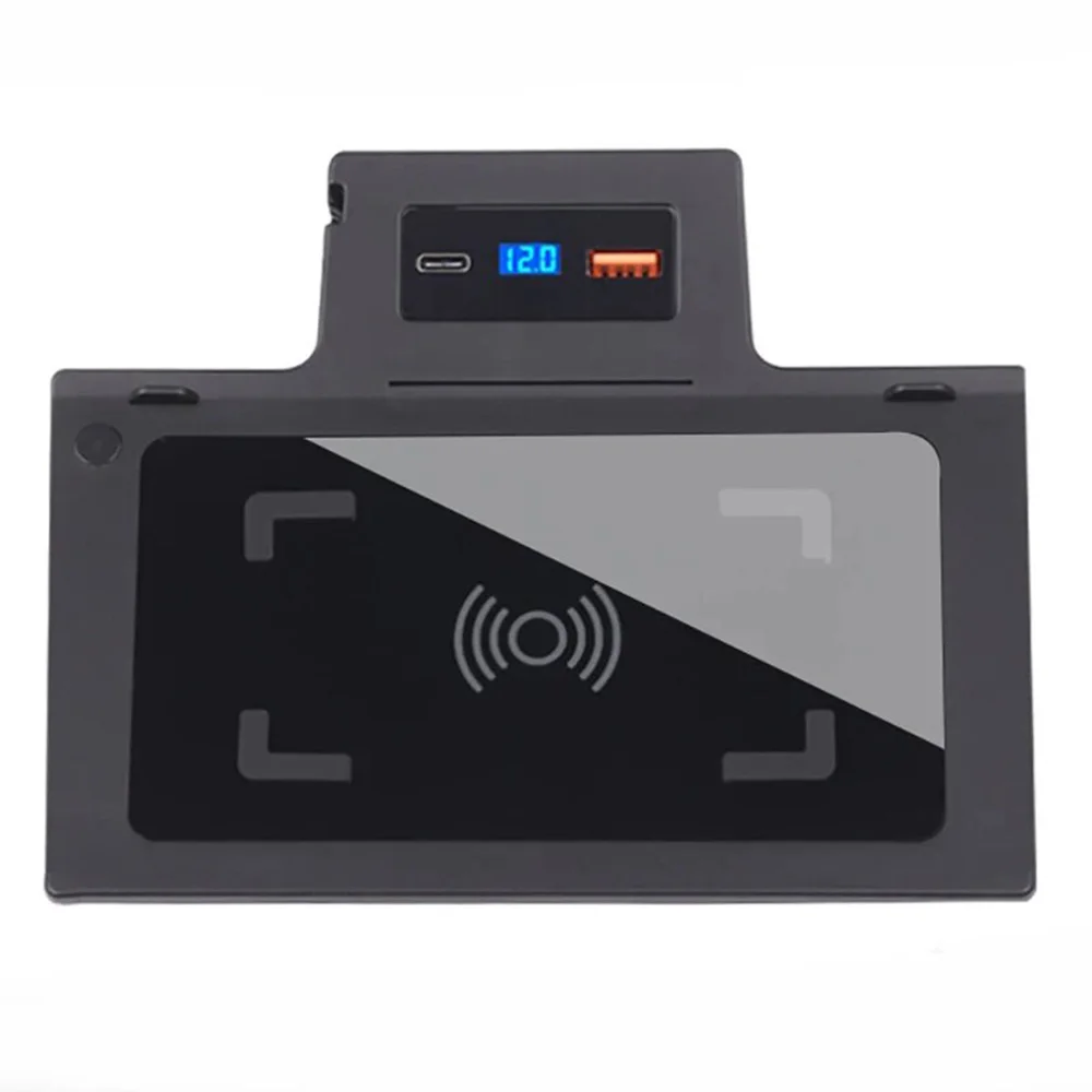 Car Wireless Charging Pad Tray Phone Charger For Mercedes Benz A/GLB/CLA/GLA-Class W177 C118 H247 X247 15W Holder Accessories