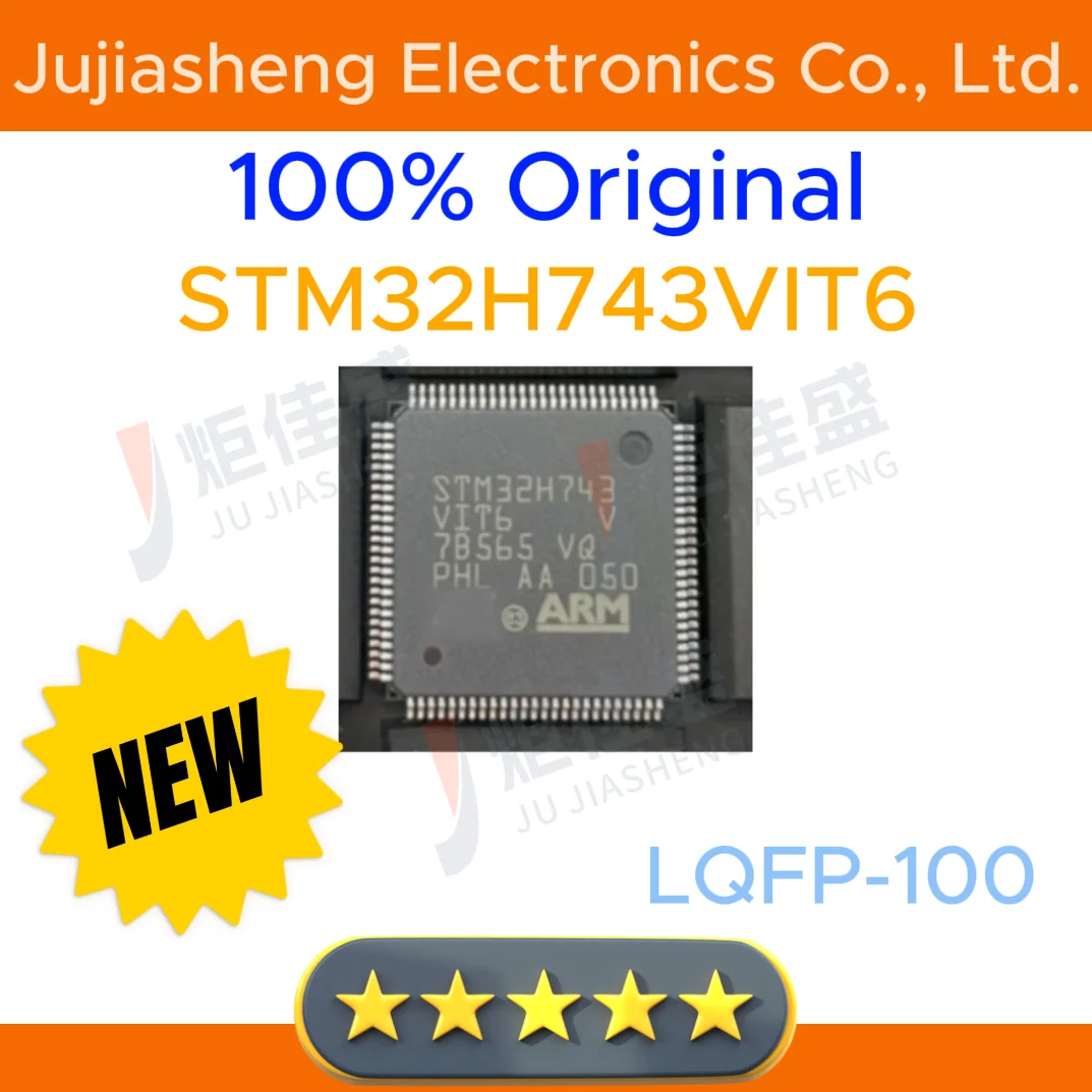 2-20pcs New origina STM32H743VIT6  STM32H743  LQFP100 32-bit Flash MCU microcontroller IC Electronic Component