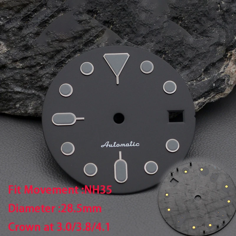 28.5 مللي متر C3 الأخضر الأزرق لوم الهاتفي صالح ساعات رجالية SKX007 SKX009 6105 SRPD TunaTurtle ساعة حافظة لليابان 7s26 NH35