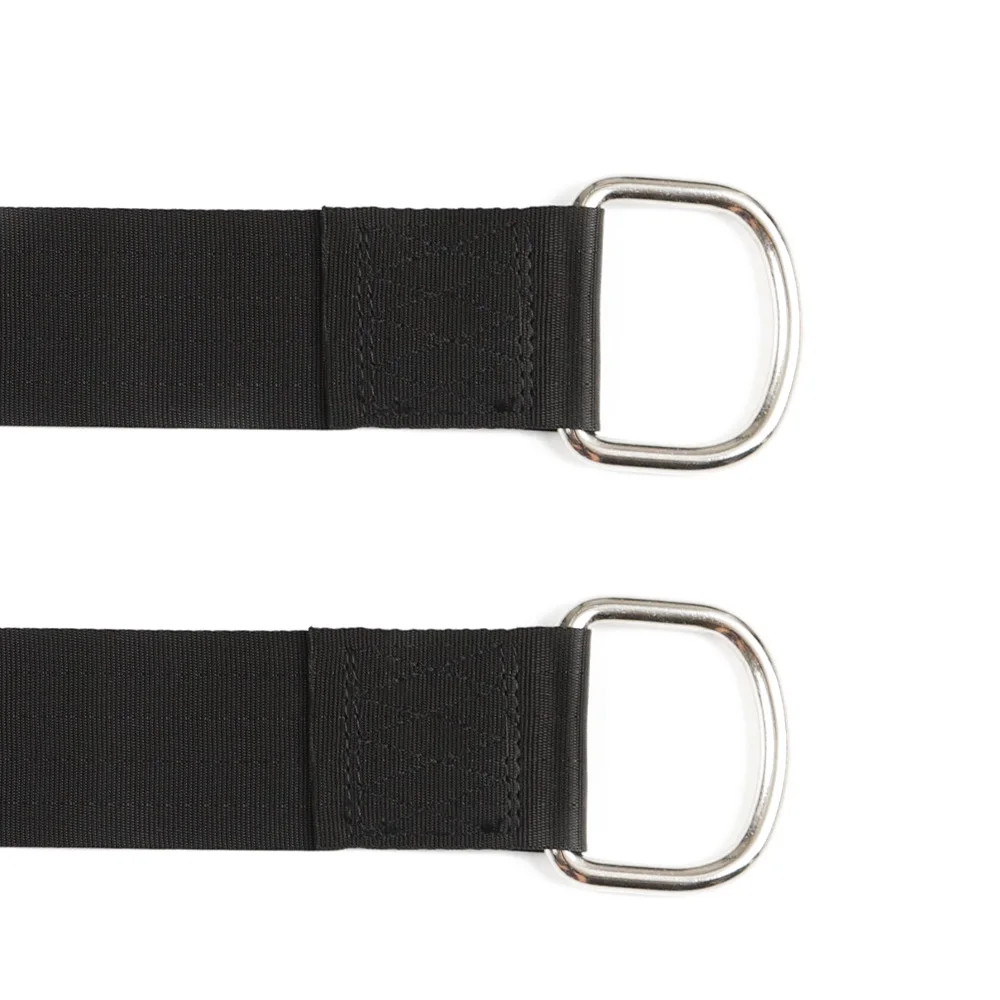 2X 2 meter Tree Swing Straps Hanging Kit Camping Hammock Accessories Black