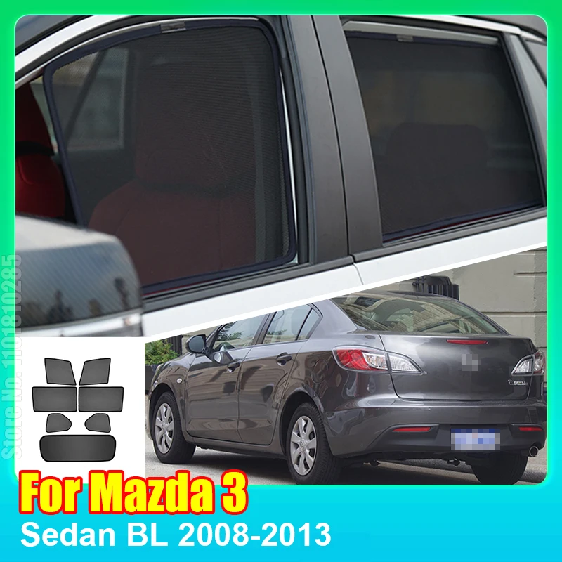 For Mazda 3 Sedan BL 2008-2013 Mazda3 Car Front Shield Window SunShade Windshield Rear Side Window Curtain Sun Shade Visor