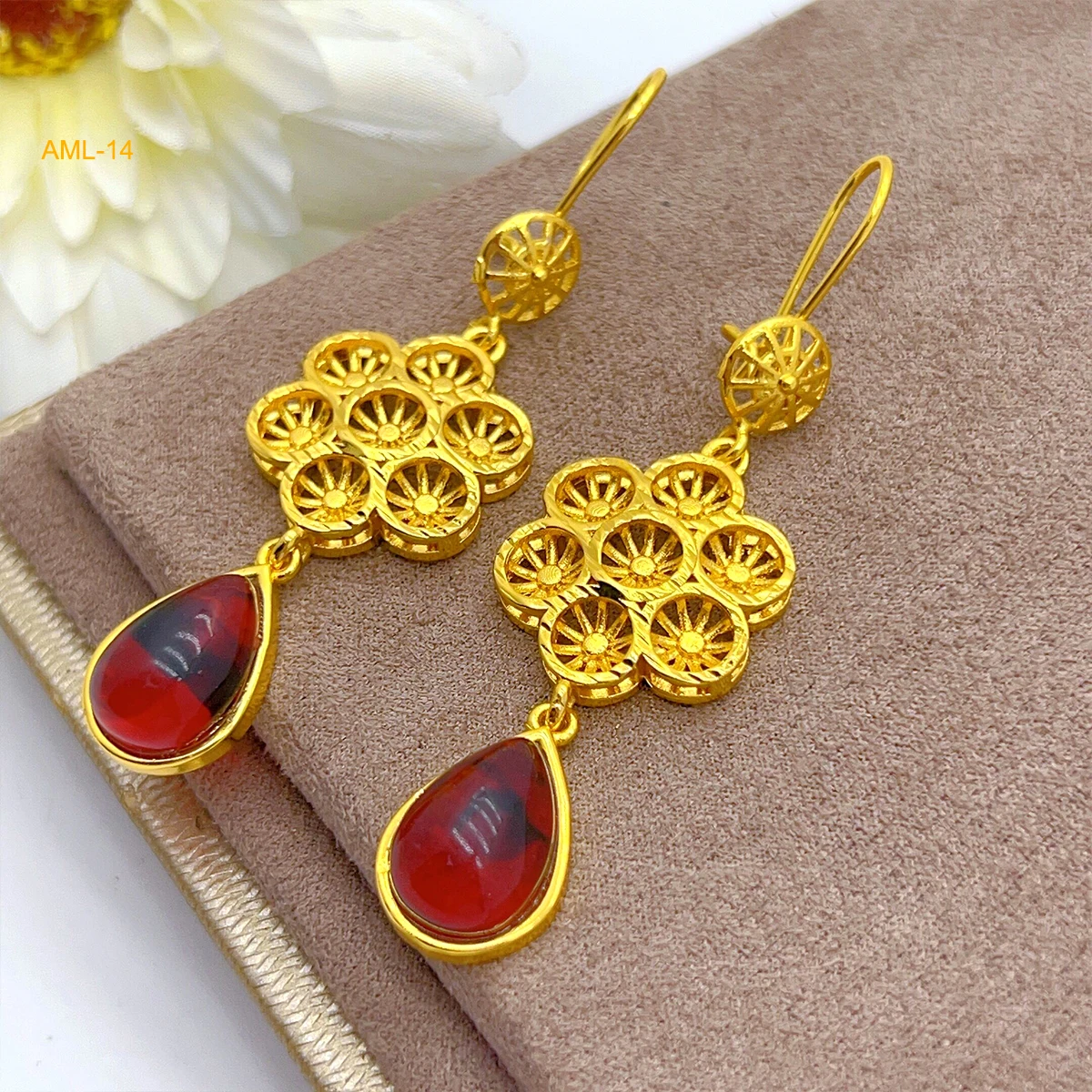 XUHUANG Nigeria Bridal Crystal Charm Necklace/Bracelet/Earrings/ Set With Tassel Arab Party Jewelry Sets for Dubai Wedding Gifts