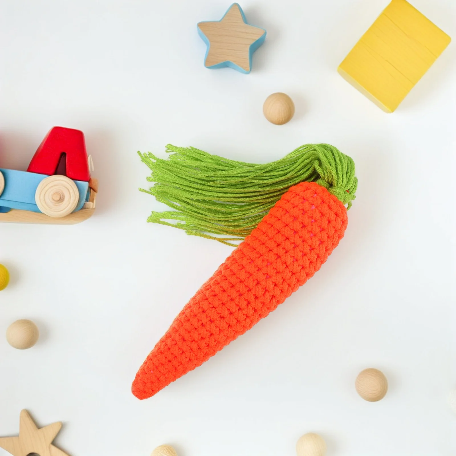 

Crochet Carrot Knit Fruit Vegetable Photo Props For Kids Baby Photography Woolen Yarn Gift Knitted Vegetable