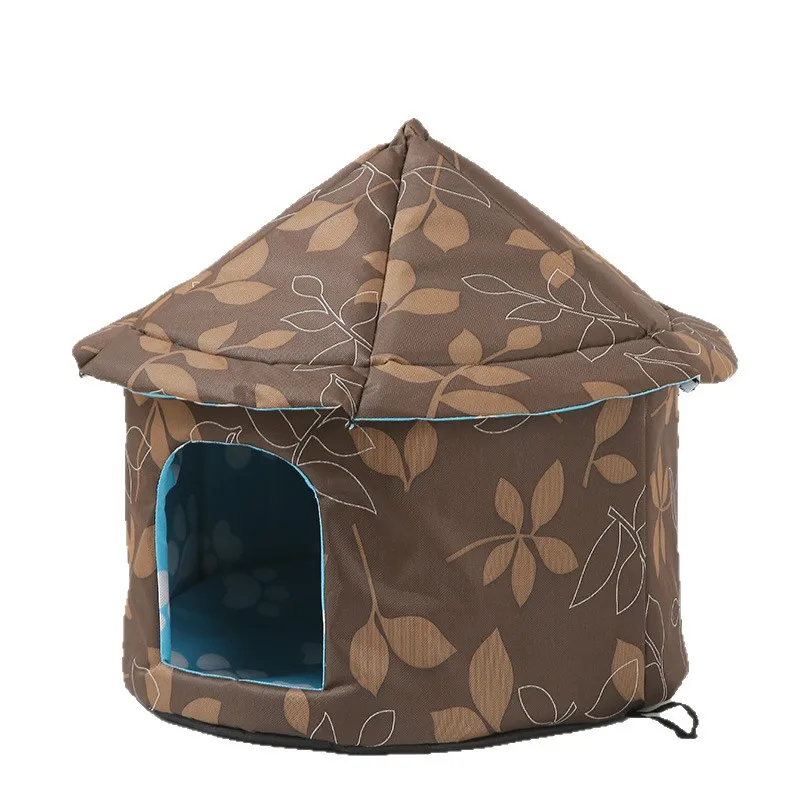 

Outdoor Stray House Waterproof Pet Nest Cold-proof Cat Nest Kennel Oxford Cloth Removable Cat House Cat Nest Pet House
