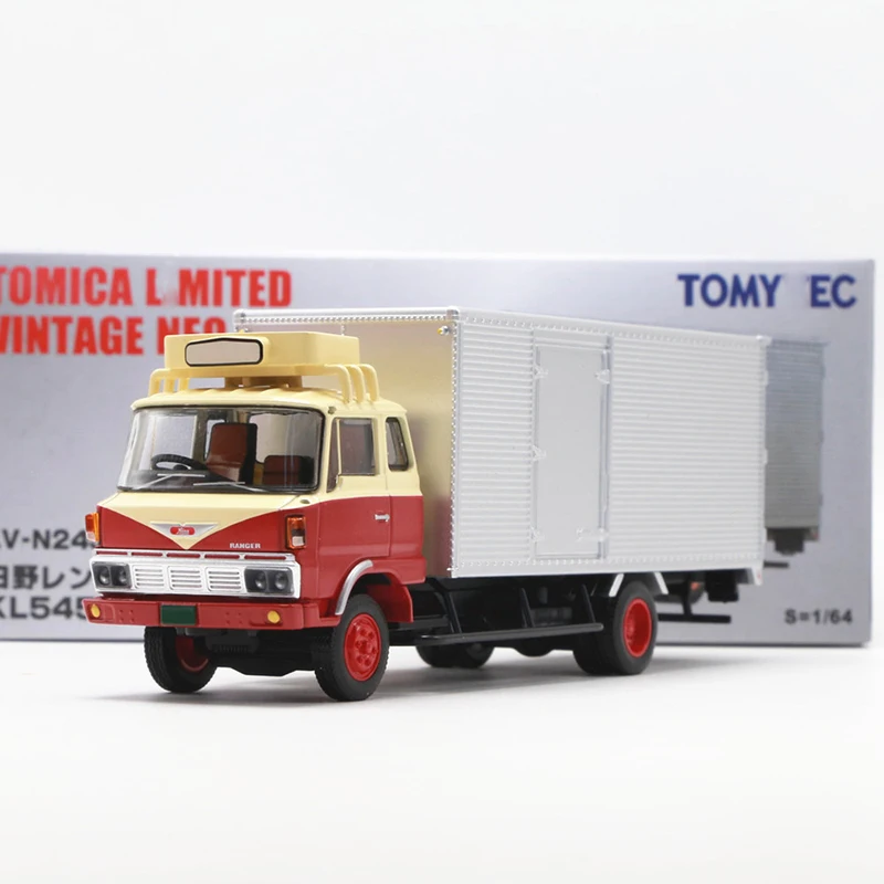 Tomytc Tomica TLV 1/64 TLV LV-N243a HINO KL545 Hino box freight truck alloy car model collection display gift