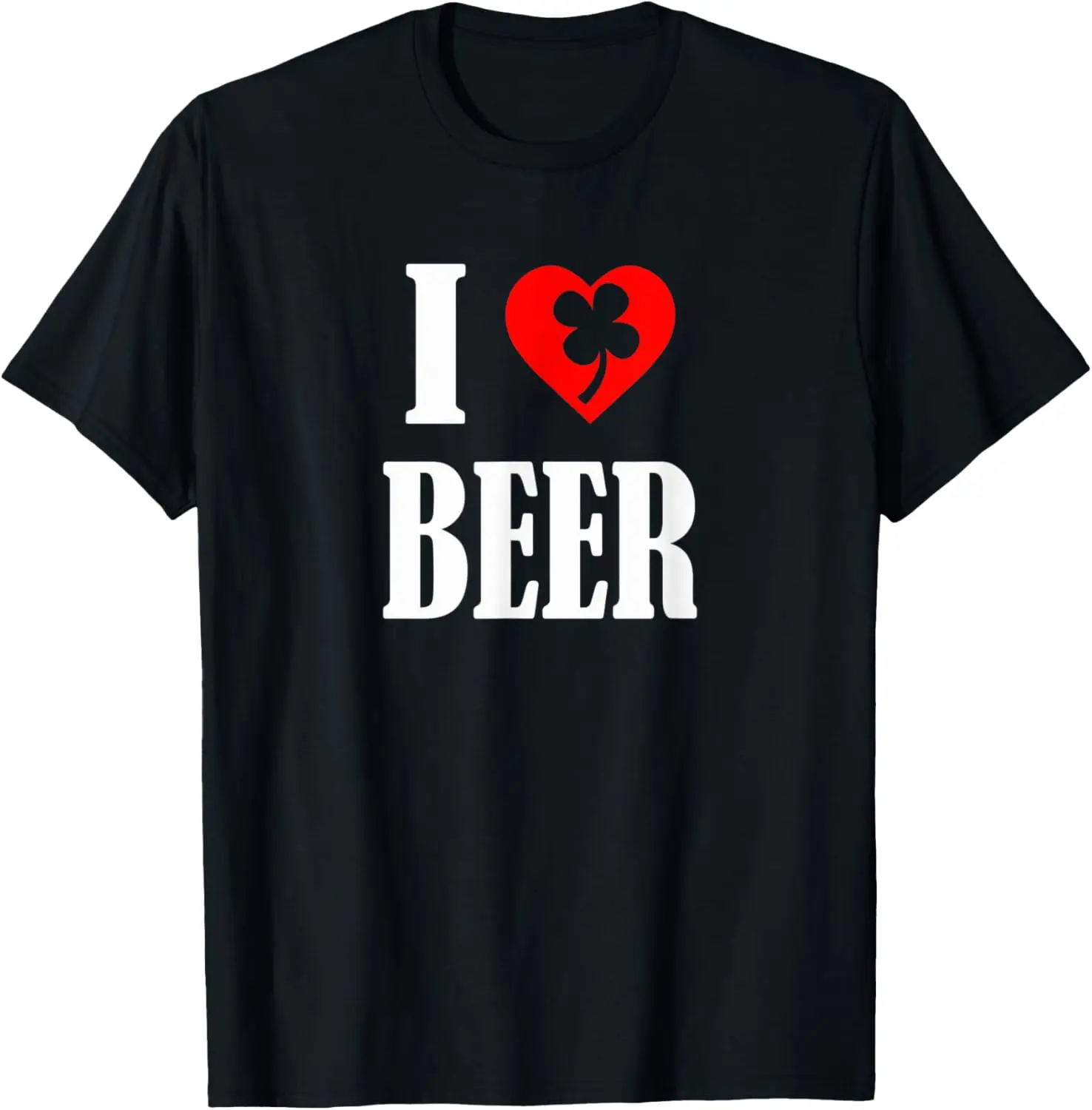 

Футболка I Love Beer Shamrock для любителей пива в честь Дня Святого Патрика