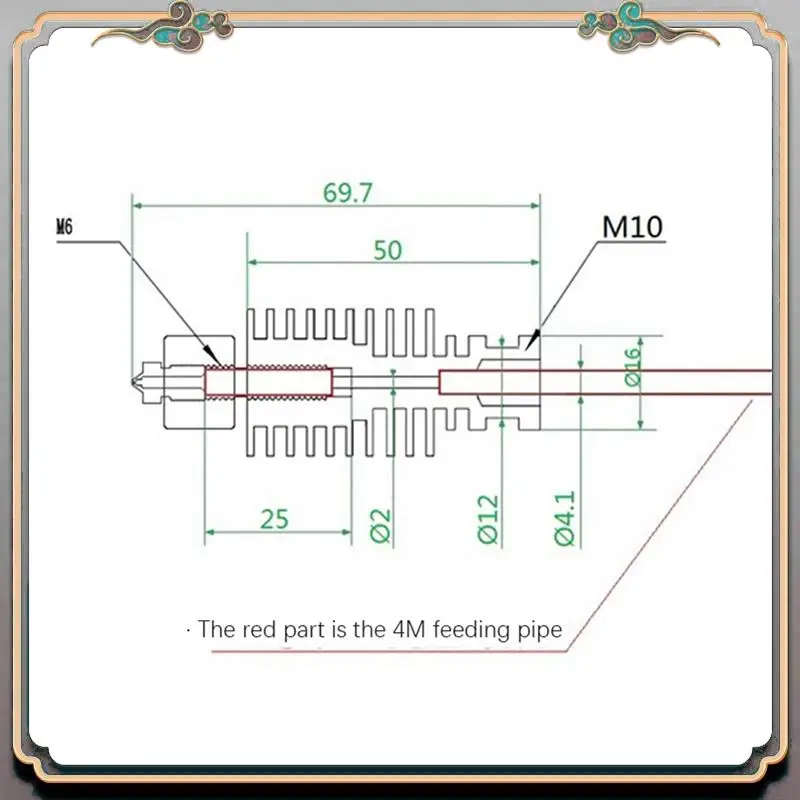 

Durable 4Pcs Durable V5 J Head Hotend Extruder Hot 0.4Mm 3D Printer Parts For Anycubic I3 Mega 3D Printer For 1.75Mm Filament