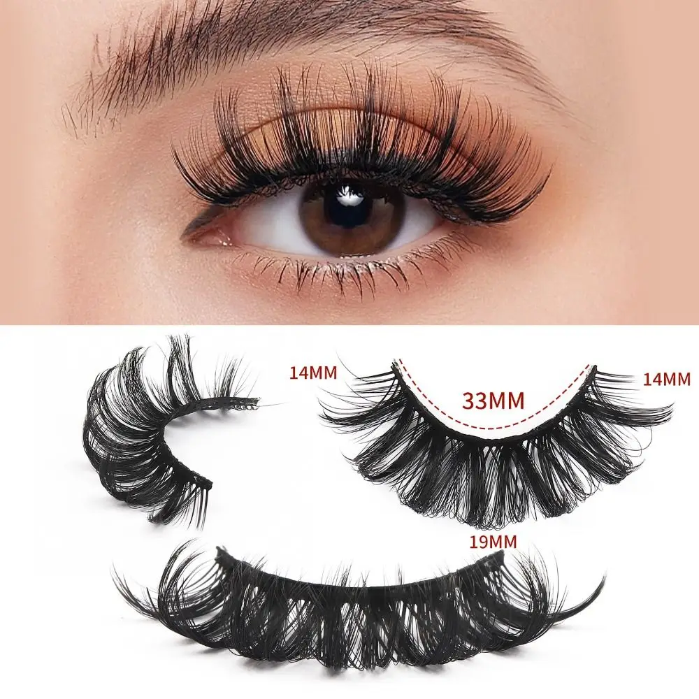 

5Pairs Lashes Extension Whole Cluster Eyelashes Makeup Dense Fluffy False Eyelashes Long Lasting Reusable D Curled Eyelashes