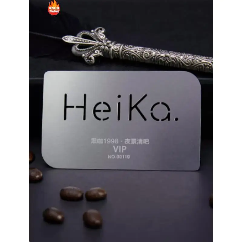 Custom Membership Card Production High-end Metal Card Production Brushed Embossed Card PVC Card Customization Personalized Creat