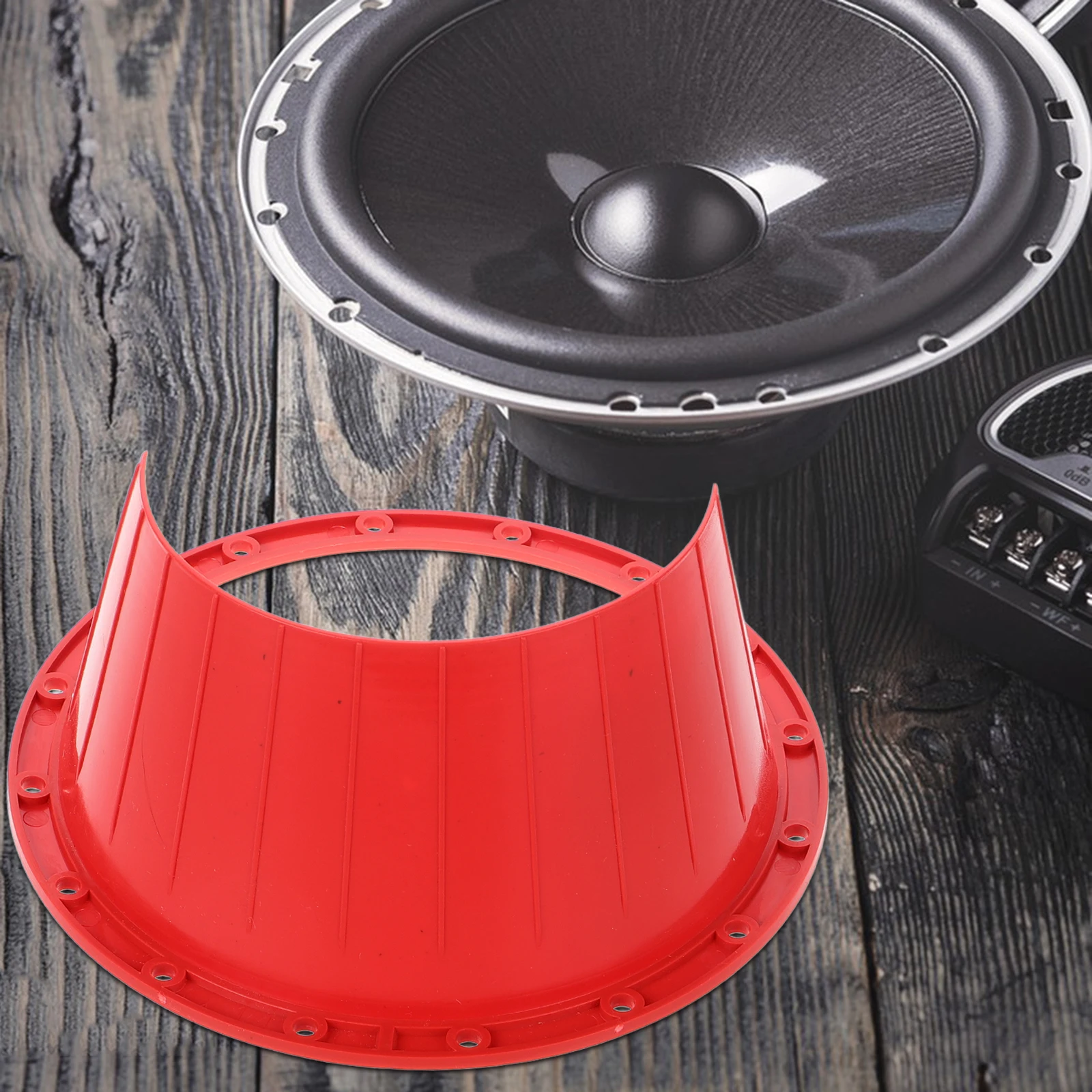 

Universal 6.5 Inch Plastic Waterproof Cover for Car Speakers Speaker Bracket Spacer Ring Adapter Protective Pad Durable Design