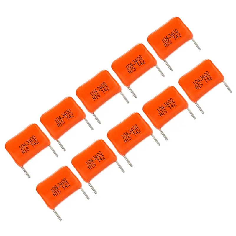 

Новинка: Конденсаторы Orange Drop 10 шт., 400В, 104J, для электрогитары и бас-гитары