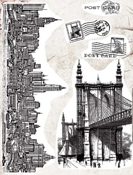 New Arrival 2022, przezroczyste znaczki, papier do scrapbookingu, tworzenie New York City Building Stamp, tłoczenie kartek rzemieślniczych,