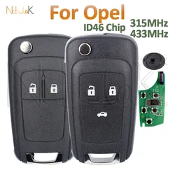 Remote Car Key for Opel Vauxhall Adam Astra J Cascade Corsa E Insignia Karl Mokka Zafira C 315 433 Mhz ID46 HU100 NOT Smart Fob