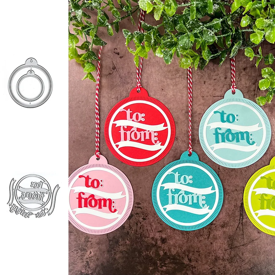 

2025 New Arrival Metal DIY Banner Gift Tag Cutting Dies for Scrapbook Photo Album Card Making Knife Mould Blade Punch Stencils