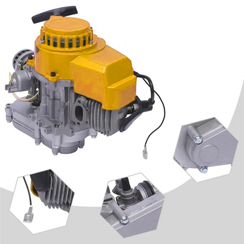 

NEW-For Mini Dirt Bike Scooter ATV 49Cc 2-Stroke Single Cylinder Engine Motor