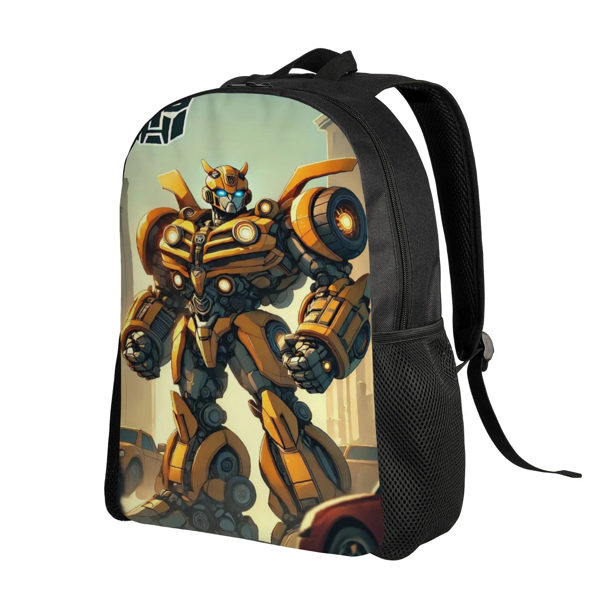 Transformered Cartoon Backpack 3D Printed Stylish Backpacks Men Travel Lightweight High School Bags Custom Rucksack