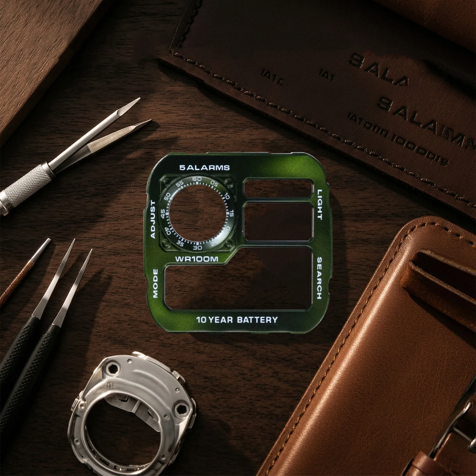 DIY Watch Dial Mod for Casio AE1200 Watch Faceplate Sunray Texture Japan Copper High Quality AE-1200 Watch Modify Accessories image 5