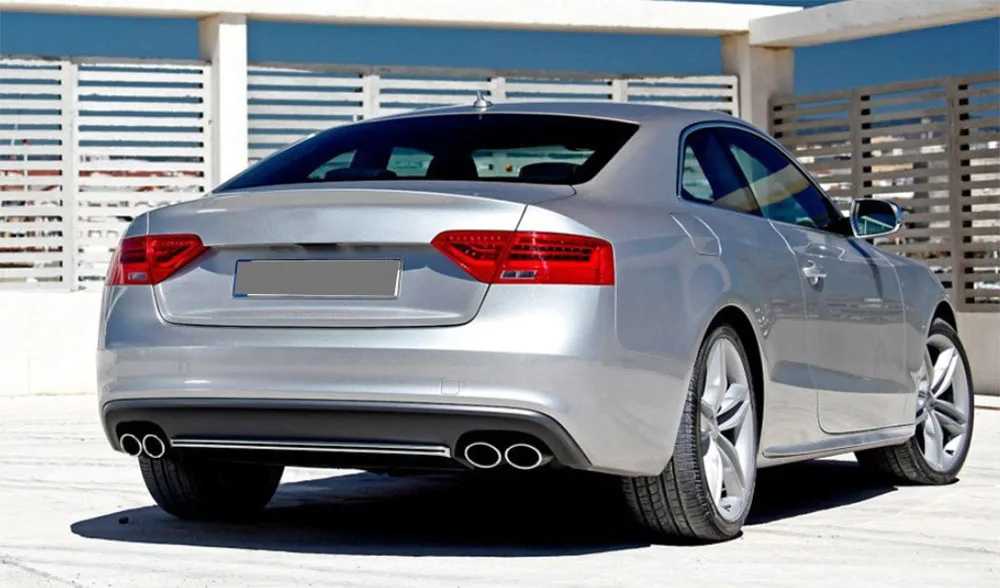 

JCHEY Carbon Fiber Rear Diffuser Bumper Lip Spoiler for Audi A5 Sline S5 2012-2016 FRP Rear Bumper Extension Body Kits