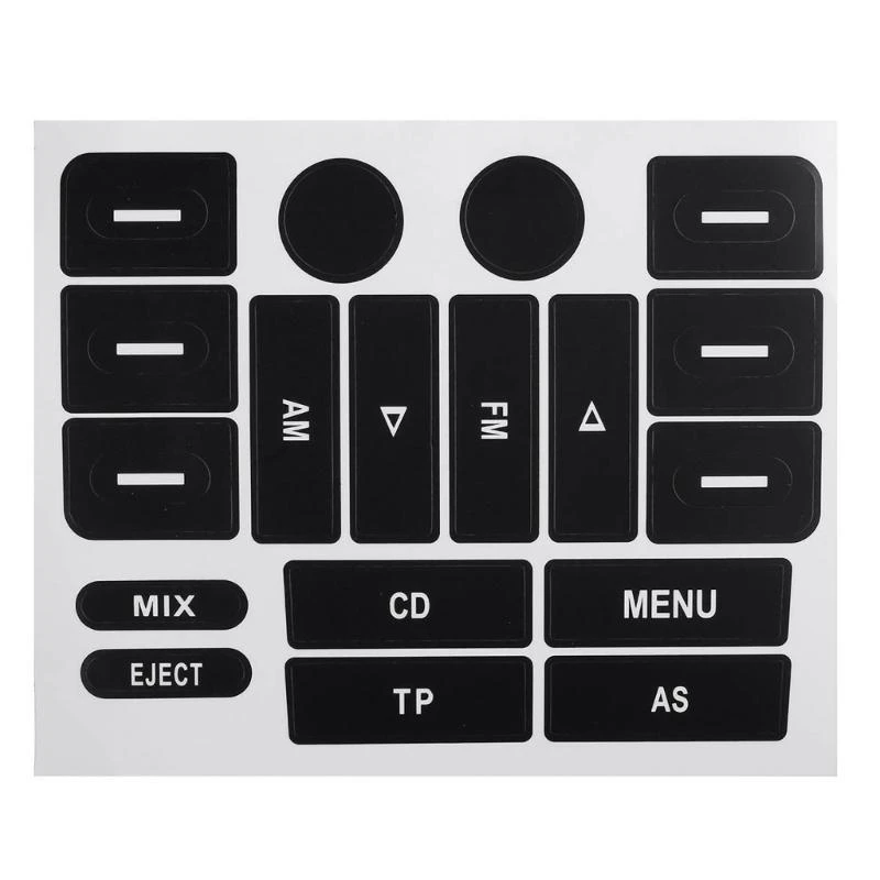 Car Navigation Radio Button Repair Sticker Anticorrosion Decoration For Golf MK5 