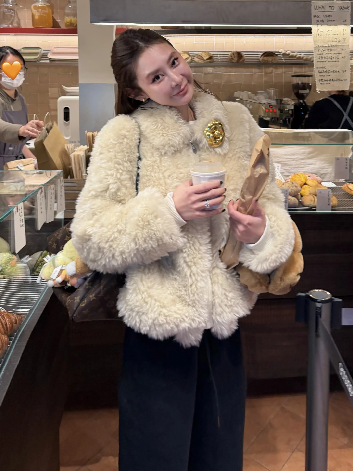 

White Eco-Friendly Faux Fur Coat Women's Winter Warm Thiened Collar Fur Top Casual Sle Long Sve Zipper Closure