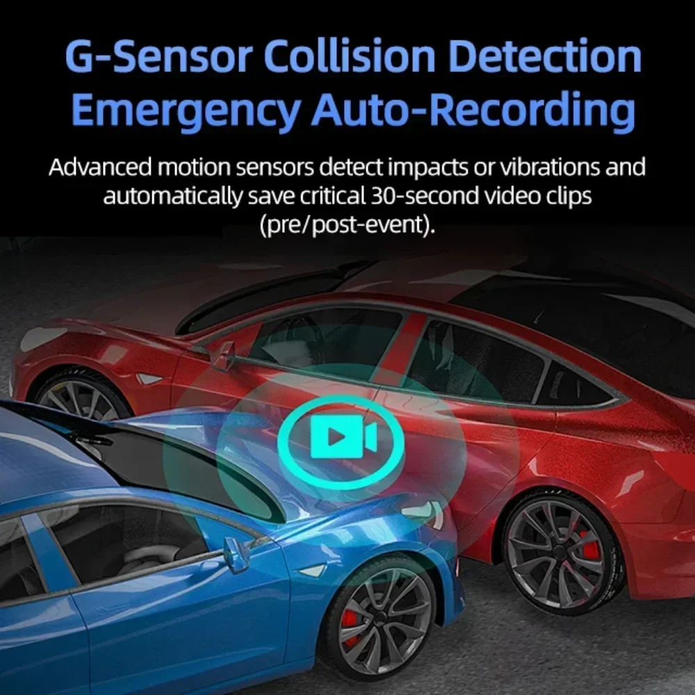 4G LTE Dash Cam GPS Logger 4K UHD Recording Car Camera DVR Night Vision Video Recorder Remote Monitoring 24H Parking Monitor