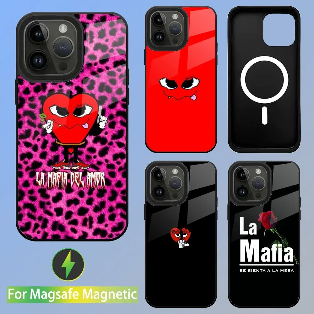 La Mafia Del Amor Love Mafia Phone Case For iPhone 16,15,14,13,12,11,Plus,Pro,Max Mini Magsafe Magnetic Wireless Charging