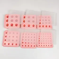 With Cover Silicone Ice Hockey Mold Easy Cleaning Easy Demoulding Milk Yellow Flowing Heart Stuffing Ball Lovely Mold
