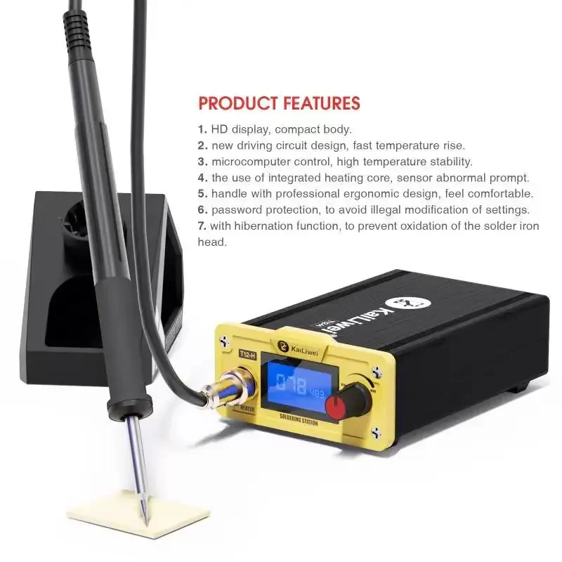 Kailiwei T12 STM32 Digital Soldering Station Fast Hot Electronic Soldering Iron OLED PCB Phone Board Welding Repair Tool