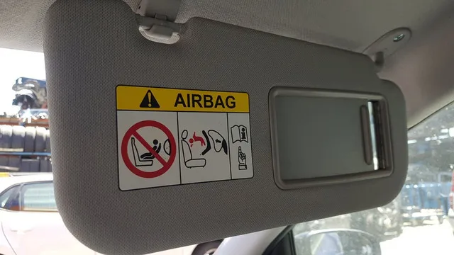 

Auto Airbag Uyarısı Splicing Quality Thick Airbag Warning Sticker Sunshade Side 2 Pcs