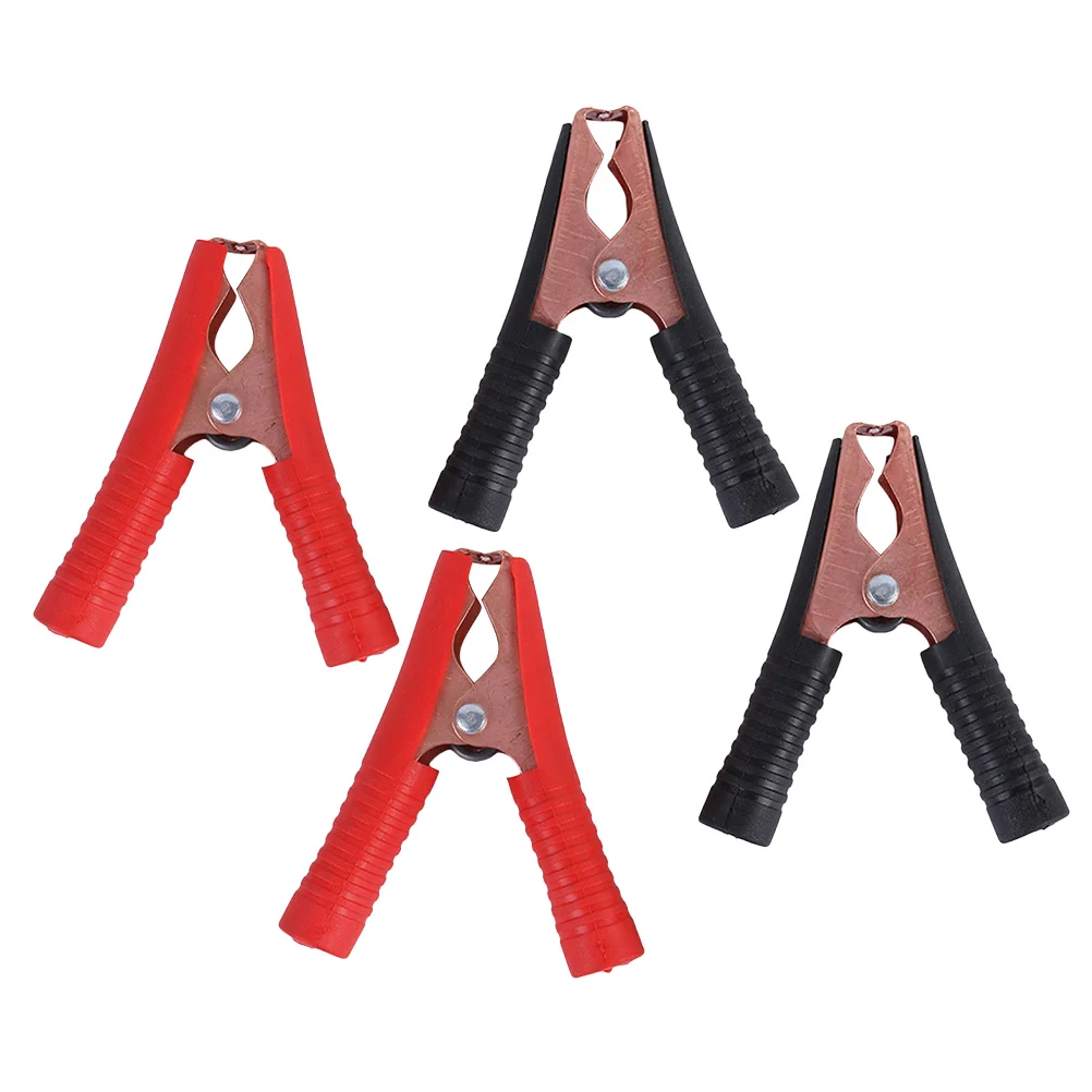 

4Pcs Alligator Clamps Copper Plated Protective Cover Automotive Maintenance Repair Clamps Replacement