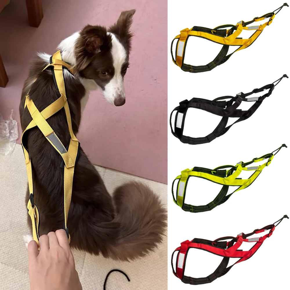 High Quality Big Dog Sledge Harness Skiing Running Pet Harnesses for Medium Large Dogs Alaska Hound Bulldog mascotas Accessories