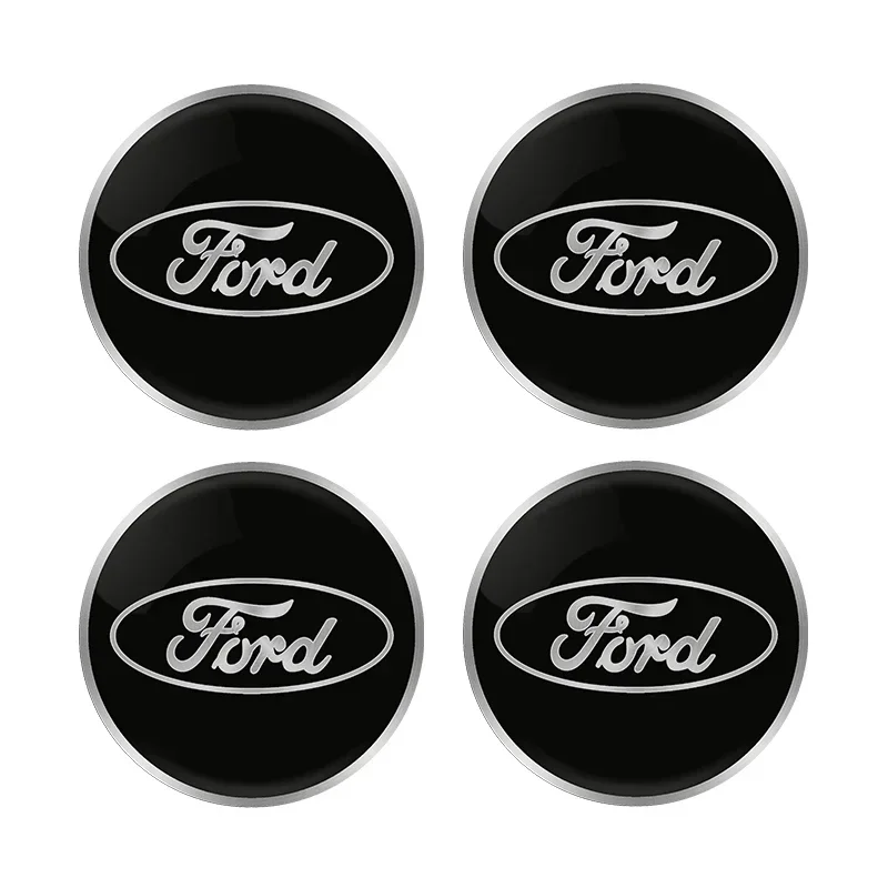 56mm Car Wheel Center Hub Cap Sticker Accessories For Ford Focus Mondeo Kuga Fiesta MK7 Escort Explorer Edge 2 4 MK2 MK4