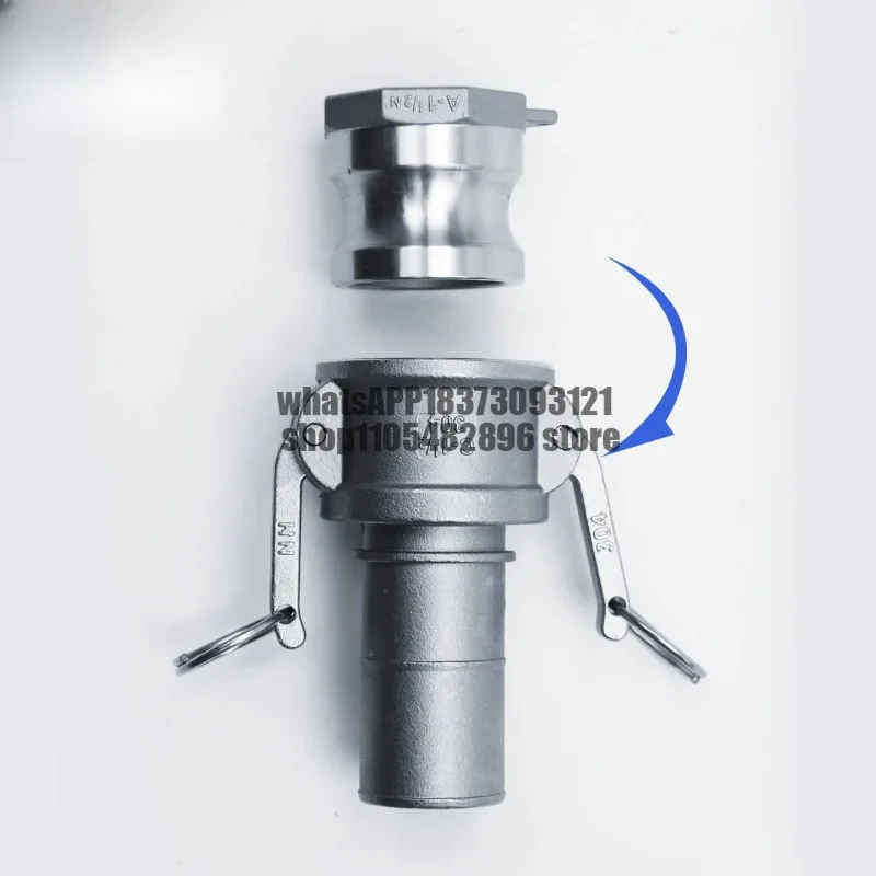 Stainless steel quick connector wrench type snap-on connector C + A type internal thread connector