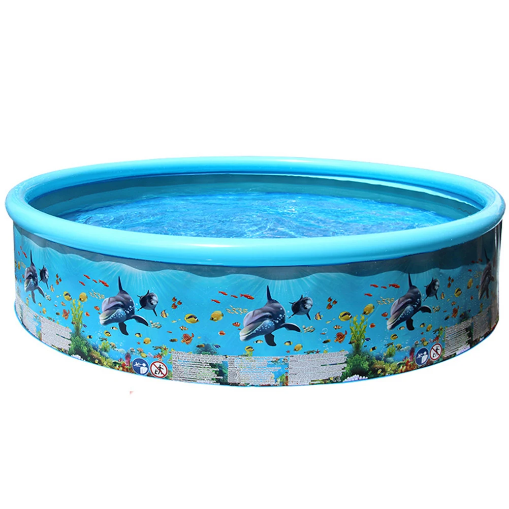 

Inflatable PVC Kids Pool Toy Round Swimming Bathtub for Outdoor Water Playing Summer Use Hard Round Pool