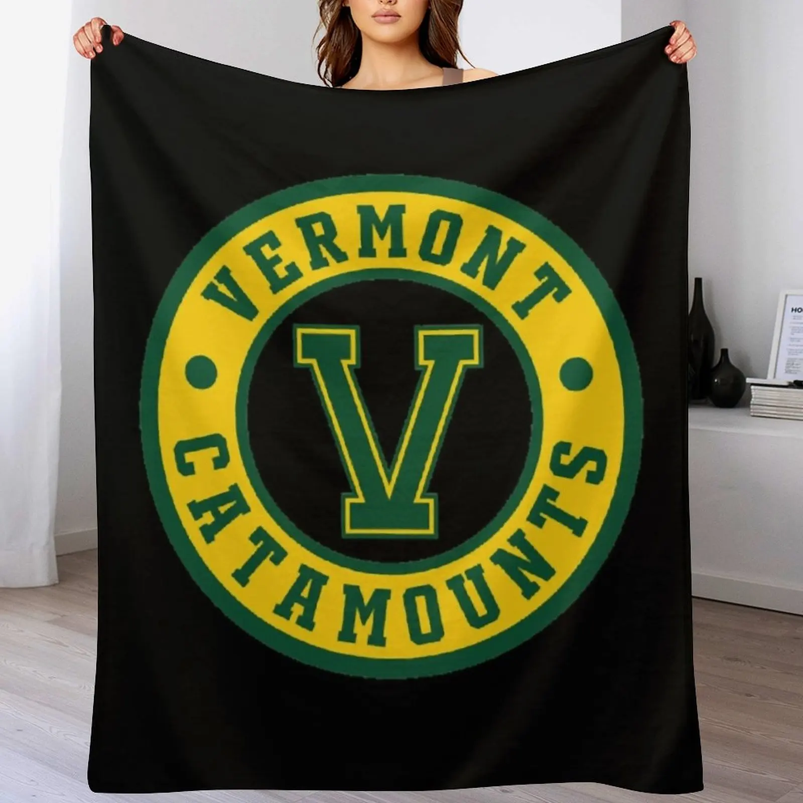

University of Vermont - UVM - Catamounts Throw Blanket decorative Bed Fashionable Custom Luxury Thicken Blankets