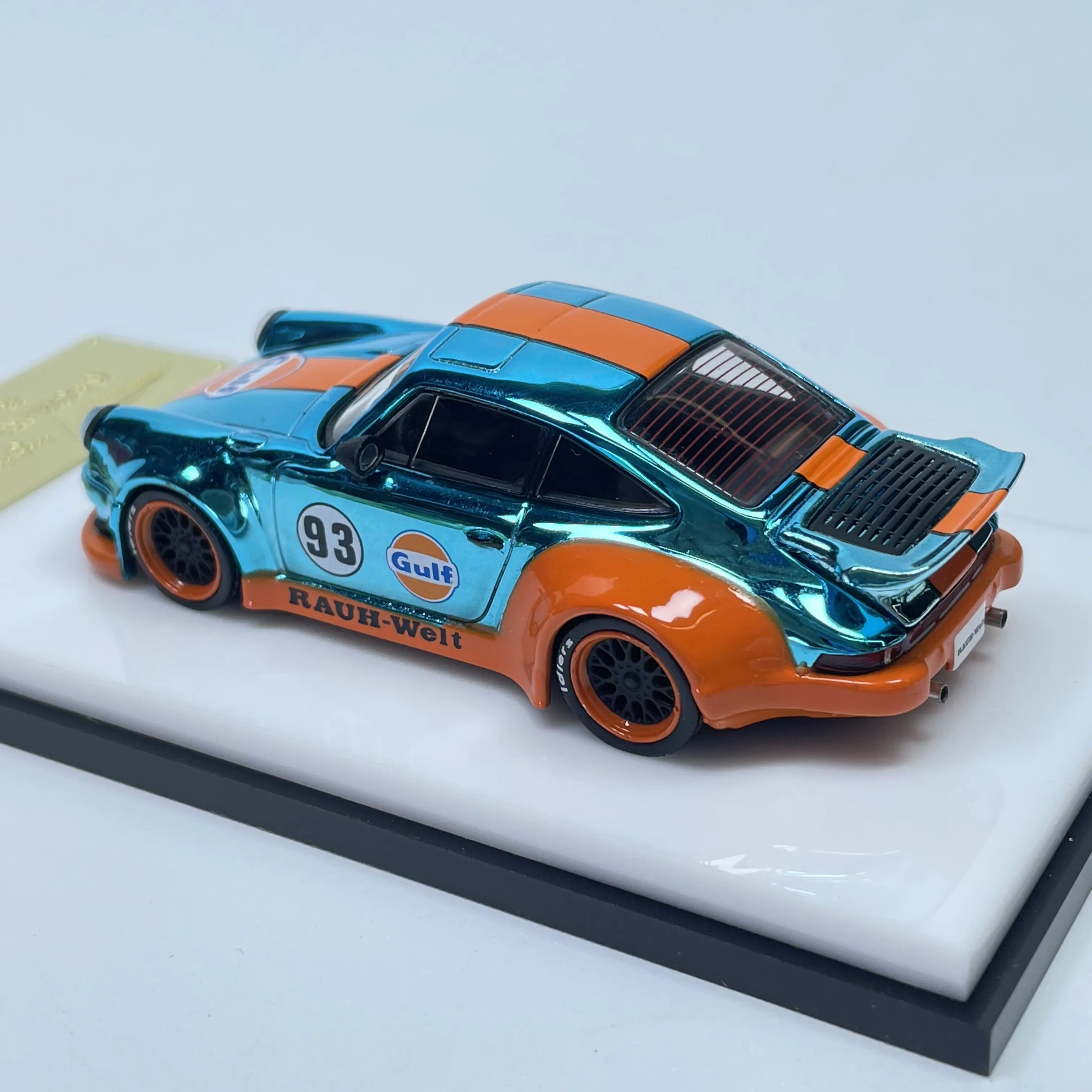 mc-1-64-rwb930-ウェールウィングエディション-ガルフブルー-クローム合金製カーモデル